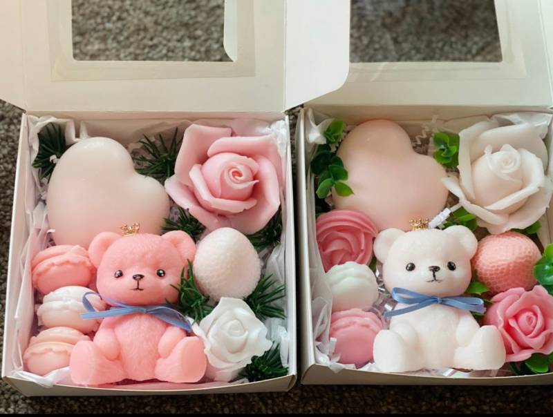 Bärenseife, Pik-Bär-Seifenset, Gender Reveal Bear, Sehr Beary Einzigartiges Geschenk, Partybevorzugung, Babyparty-Handgemachtes Geschenk von TheDivaSoap