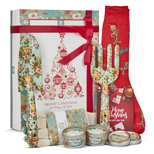 thegiftbox Gartengeschenke für Frauen, Geschenke für Mama, Damen, luxuriöses Geschenk zum Geburtstag, Weihnachten (Dazzleleaf) von TheGiftbox