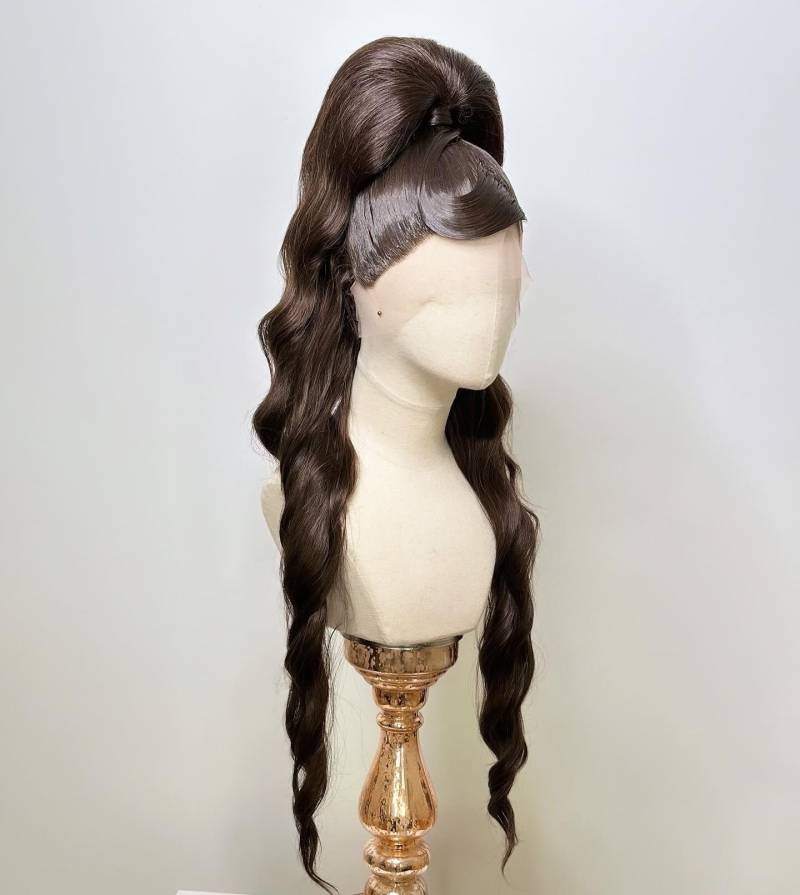 Classy Sleek Half Up Ponytail Wig Brown von TheGingHair