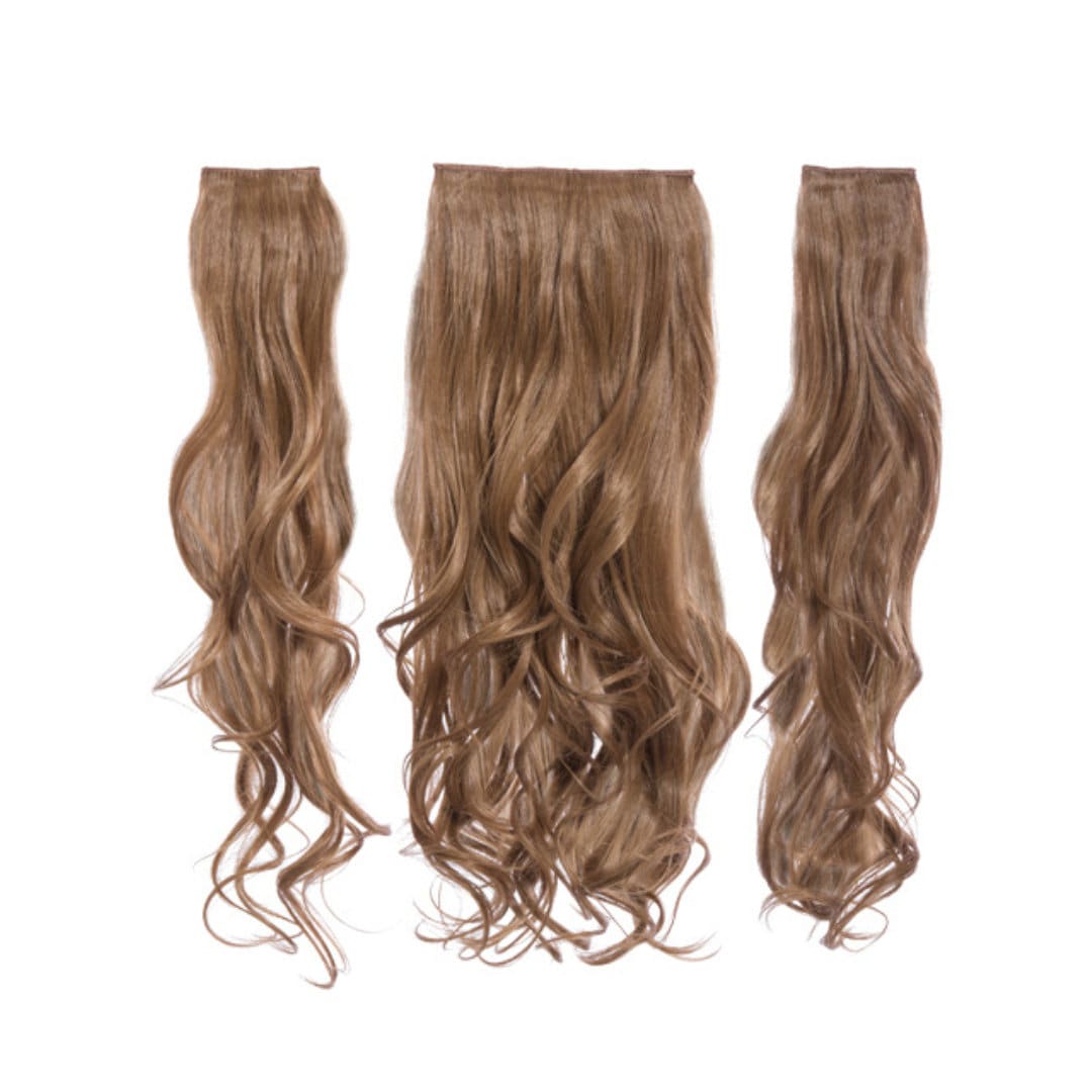 Drei Stücke Curly Clip in Verlängerung Hitzebeständigkeit Kunsthaar - G846C/G3C von TheHairExtensionCave