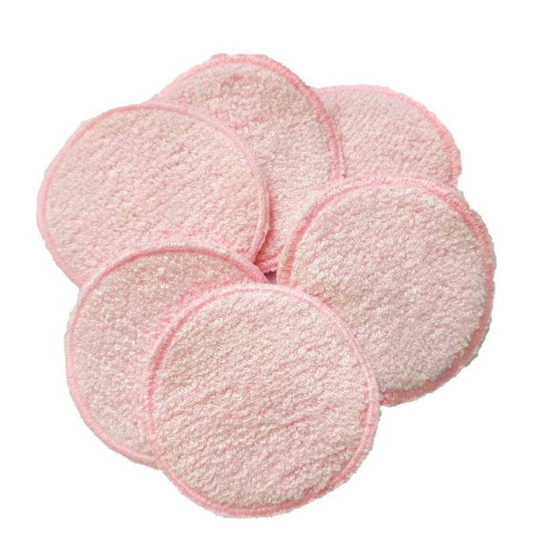 Wiederverwendbare Pads, Makeup Remover, 6 Wiederverwendbare Bambus Rundungen, Bio Gesichtspads, Zero Waste Gesichtspflege, Waschbare Entferner Pads von TheMissCatShop