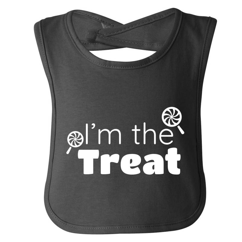 I'm The Treat Halloween Baby Bib Black Trick Or von TheSaltyBears