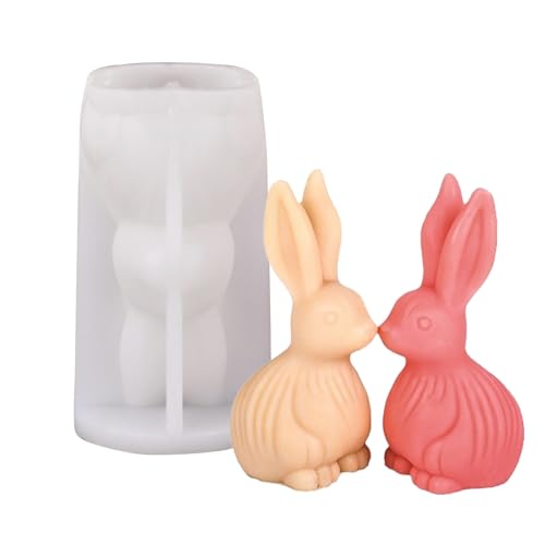 TheStriven Silikonform Ostern Hase Silikon Ostern Hase Gießformen Silikon Giessformen Silikon Ostern Silikonformen Gießformen Ostern Silikon Gießform for Gips, Ostergeschenke (D) von TheStriven