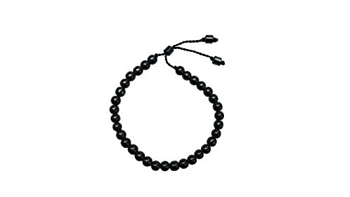 Klein tasbih, Armband Holzperlen 33-Bead Hämatit 6 mm Rund Perlen W/Zylinderschloss und Stoppt Verstellbar von TheTasbih