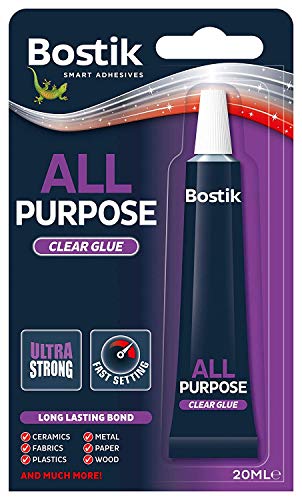 Bostik All Purpose Glu & Fix Extra starker Kleber, klar, 20 ml von TheWorks