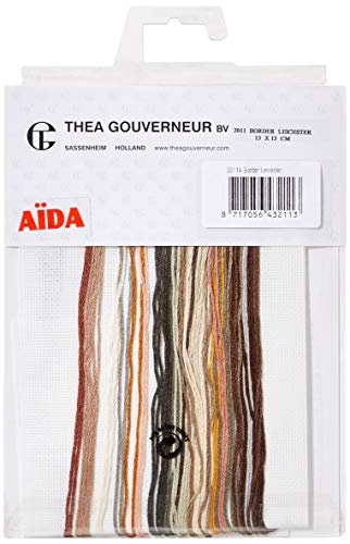 Thea Gouverneur 2011A Kreuzstich-Set, Mehrfarbig, 13x13cm von Thea Gouverneur