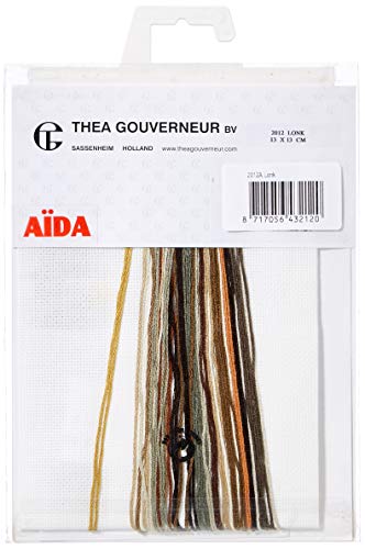 Thea GOUVERNEUR SINCE 1959 2012A Kreuzstich-Set, Stoff, Mehrfarbig, 13x13cm von Thea GOUVERNEUR SINCE 1959