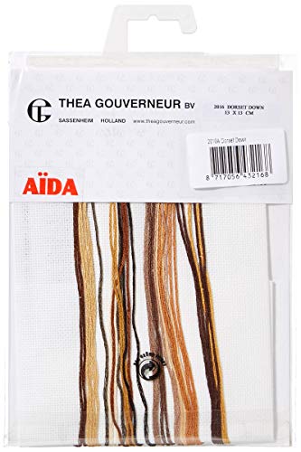 Thea Gouverneur 2016A Kreuzstich-Set, Mehrfarbig, 13x13cm von Thea Gouverneur