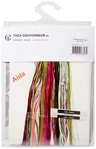 Thea Gouverneur 826A Kreuzstich-Set, Mehrfarbig, 33x65cm von Thea Gouverneur