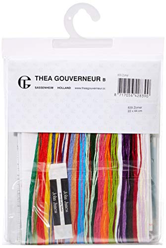 Thea Gouverneur 839 Kreuzstich-Set, Mehrfarbig, 22x44cm von Thea GOUVERNEUR SINCE 1959