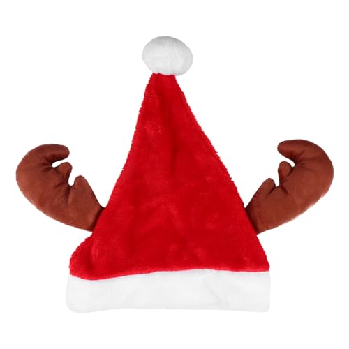 Theaque Weihnachtsmütze, Weihnachtsmannmütze für Kinder, Weihnachtsmütze, Unisex, Samt, klassisch, Kleinkind, Weihnachtsmannmütze für Weihnachten, Neujahr, Party von Theaque