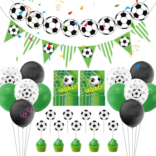 44 Stück Fußball Deko Geburtstag Fussball Geburtstag Deko Fußball Geburtstag Fussball Geburtstag Fussball Deko Geburtstagsdeko Fussball Fußball Deko für Fußball Geburtstagsparty Fan Party von Theiuaoqwe