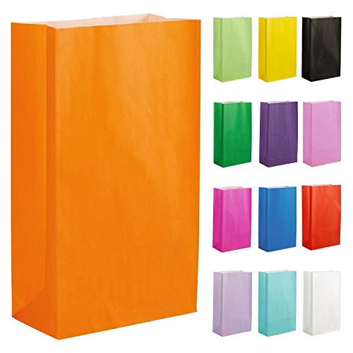 Thepaperbagstore 30 Papiertüten für Partys und Geschenke - Orange - 140x245x70mm von Thepaperbagstore