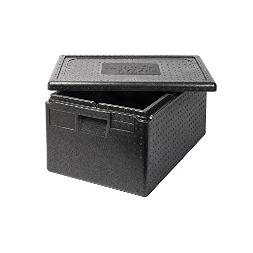 Thermo Future Box GN 1/1 Premium Thermobox Kühlbox, Transportbox Warmhaltebox und Isolierbox mit Deckel,46 Liter 60 x 40 Thermobox,Thermobox aus EPP (expandiertes Polypropylen) von Thermo Future Box