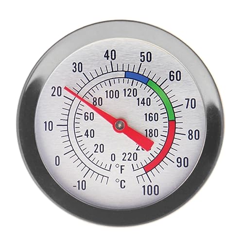 Kerzenherstellungs-Thermometer – Ideales Werkzeug für Kerzenherstellung mit Soja und Paraffin-Wachs - 175 mm Edelstahlsonde mit Pfannen-Clip, sowie leicht ablesbarem Zifferblatt von Thermometer World