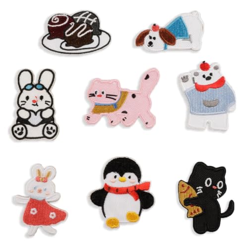 8 PCs Hund Dekorative Flecken Cartoon Tiereisen Auf Gestickten Flecken Schöne Katzen Nähen Flecken Für Kleidung 8 PCs Hund Dekorative Flecken Cartoon Tiereisen Auf Gestickten Flecken Schöne Katzen Nähen Flecken Für Kleidung von Thewasc