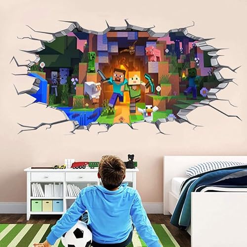 Thingehoy Wandtattoo Kinderzimmer Junge Mädchen, Wandaufkleber Kinderzimmer, Anime Wandtattoos Aufkleber Kinder, Wandsticker Kinderzimmer Jungen Mädchen, Wall Stickers Kids Bedroom, Wanddekoration von Thingehoy