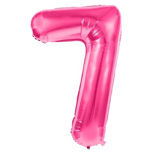 Folien-Luftballon Deko für Party, Geburtstag, Hochzeit, Jubiläum (Pink, 7) von Think Jeck!