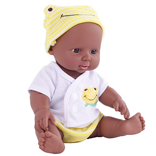 Thonlai 30 cm 11,8 Zoll Realistische Babypuppe, Weiches Puppenspielzeug, Lebensechtes Babyspielzeug für Kinder (Gelb #95) von Thonlai