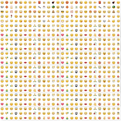 Thoquene 14 Blatt Smiley Emoji Sticker für Kinder Notebook Dekoration von Thoquene