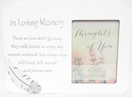 Thoughts of you Bilderrahmen aus Holz mit Gedenkspruch In Loving Memory von Thoughts of you