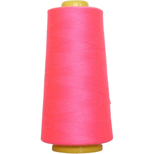 Polyester Gewinde Overlock-Maschine – 50 Farben – 40/2 Tex 27 – threadart neon pink von Threadart