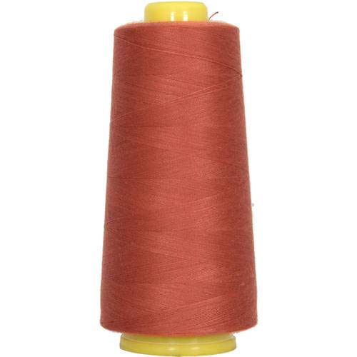 Threadart Polyester Gewinde Overlock-Maschine – 50 Farben – 40/2 Tex 27 Terra Cotta von Threadart