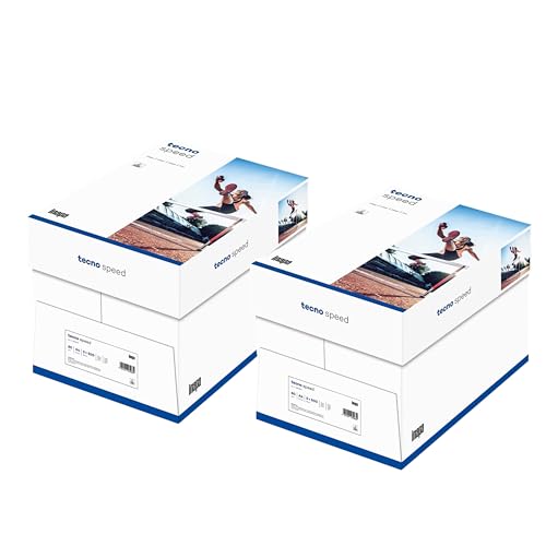 Drucker-/Kopierpapier, Geeignet für alle Drucker und Kopierer Inkjetdrucker DIN A4, 80 g/m², 5000 Blatt 10 Packungen mit 500, Hoch Weiß,Weißegrad von 158 CIE von Three Sixty Everyday