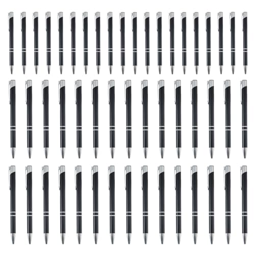 Tiajingzi Metall-Kugelschreiber, 50 x Metall-Schreibwaren, multifunktional, modisch, mit silberfarbenem Clip, Schreibstift für Profis, Lehrer, Studenten, Reisetagebuch, Schulbesprechungen Tiajingzi Metall-Kugelschreiber, 50 x Metall-Schreibwaren, multifunktional, modisch, mit silberfarbenem Clip, Schreibstift für Profis, Lehrer, Studenten, Reisetagebuch, Schulbesprechungen von Tiajingzi