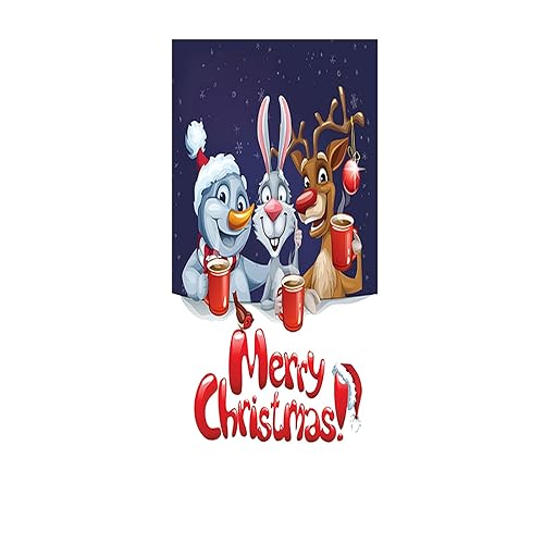 TianWlio Fröhliche Weihnachts Selbstklebend Weihnachtsdeko Halloween Weihnachten Tür Abdeckung Schriftart Veranda Zeichen Winter Neujahr Weihnachten Aufkleber Sticker Geschenkaufkleber (G A) von TianWlio