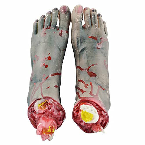 TianWlio Füße künstliche Halloween Ornamente Dekoration und Hände Requisiten Horror Home Decor Edelstahl Schrank Gastro (B, One Size) von TianWlio