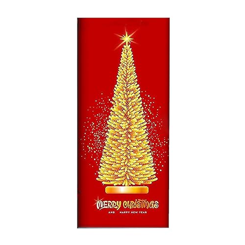 TianWlio Weihnachts Sticker Glitzer Xmas Aufkleber Bunt Halloween Weihnachten Tür Abdeckung Schriftart Veranda Zeichen Winter Neujahr Weihnachten Weihnachten Aufkleber Fenster Weihnachtsmann (E A) von TianWlio