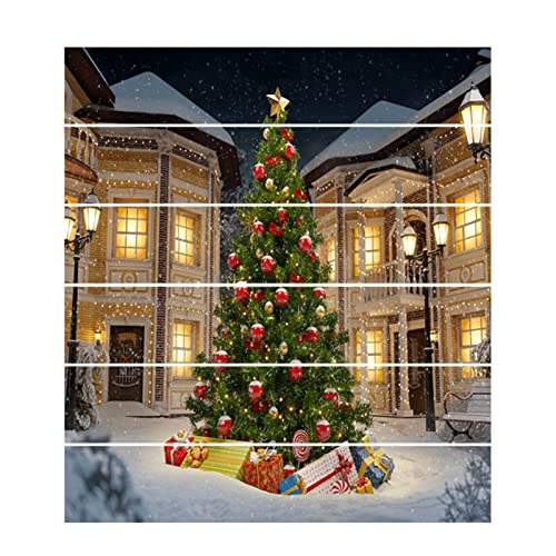 TianWlio Weihnachtsaufkleber Stickers Weihnachtsdekoration Kreative Weihnachtstreppenaufkleber Korridorstufen Dekorative Home PVC Wasserdichte Wandaufkleber Aufkleber Weihnachten für (Gold One Size) von TianWlio