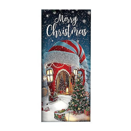 TianWlio Weihnachtssticker Glitzer Weihnachtsaufkleber Halloween Weihnachten Tür Abdeckung Schriftart Veranda Zeichen Winter Neujahr Weihnachten Weihnachtssticker Sticker Weihnachten Geschenk (C A) von TianWlio