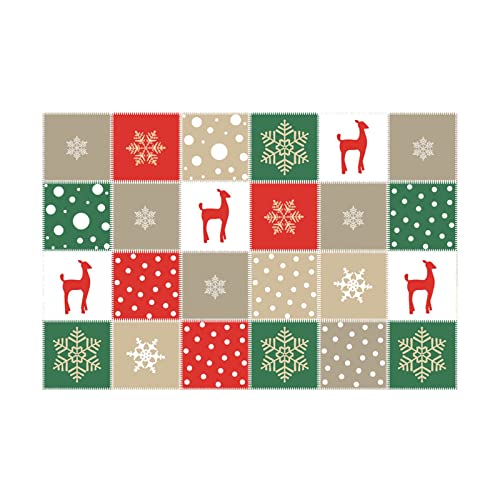 TianWlio Weihnachtssticker Glitzer Weihnachtsaufkleber Wandaufkleber Home Aufkleber Dekorative Kunst Wandaufkleber Badezimmer Schlafzimmer Dekoration Home Decor Weihnachtssticker (Red One Size) von TianWlio