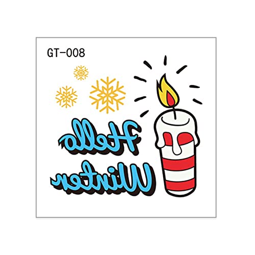 TianWlio Weihnachtssticker Selbstklebend Weihnachten DIY Weihnachtsgesicht Grenzüberschreitender Aufkleber Schneeflocke leuchtendes Kinder leuchtender Aufkleber Weihnachtsdeko Sticker (B One Size) von TianWlio