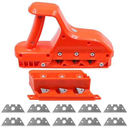 Tiardey Gipskarton-Fasenhobel, Trockenbau-Kanten-Fasenwerkzeug, Holzbearbeitungs-Handwerkzeug, Fasenwerkzeuge (45° + 60°) von Tiardey