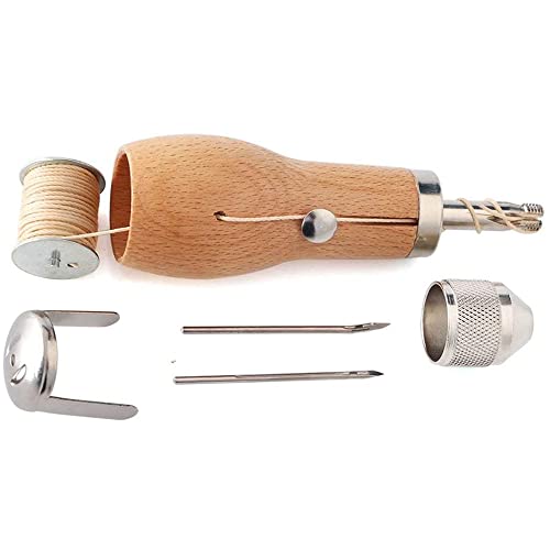 Tiardey Leder Reparatur Kit, Speedy Tool Lock Stitch Stitcher Kit, Schuhreparatur Canvas Heavy Sail, Leder Reparatur Hand Art Machine von Tiardey