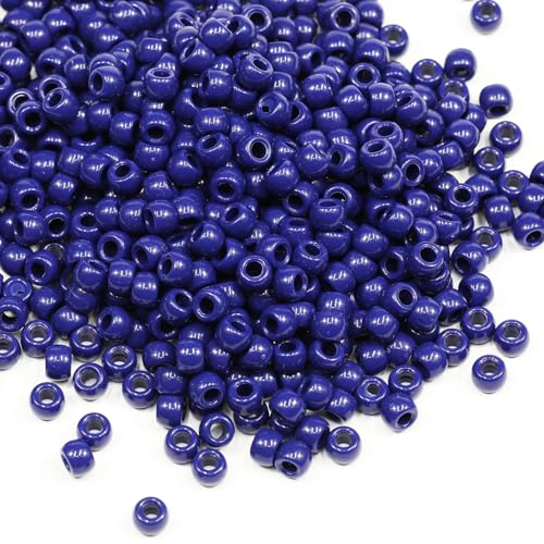 Tibaoffy Bastelperlen, Marineblau, 6 x 9 mm, Pony-Perlen, insgesamt ca. 1000 Stück Tibaoffy Bastelperlen, Marineblau, 6 x 9 mm, Pony-Perlen, insgesamt ca. 1000 Stück von Tibaoffy