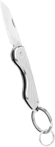 Titan Taschenmesser mit Ring,Outdoormesser aus Titanium, Scharfes Outdoor Messer Taschenmesser für Camping,Wandern für Männer von Tibitdeer