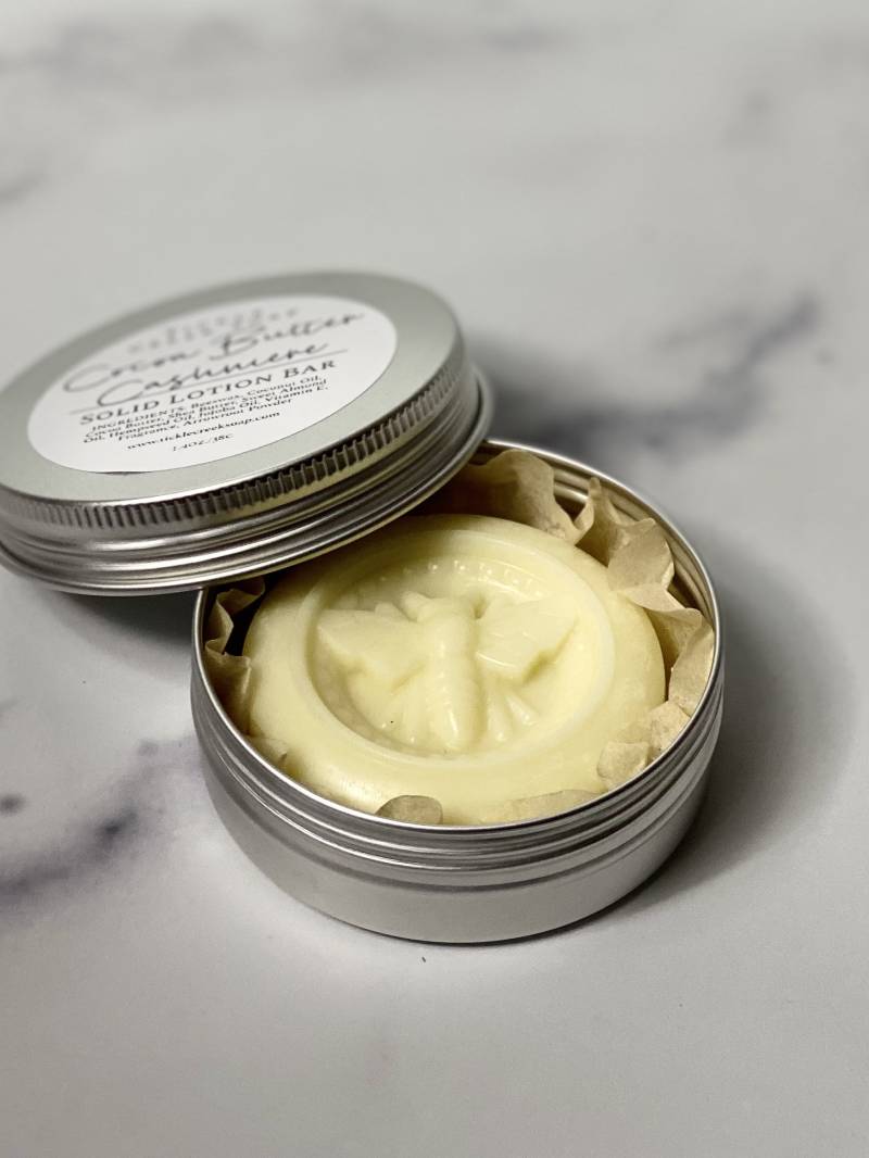 Lotion Bar Solide Bienenwachs in Dose Reise Trockene Haut Geschenk Für Sie Hand Feuchtigkeitscreme Mitbringsel Muttertag von TickleCreekSoap