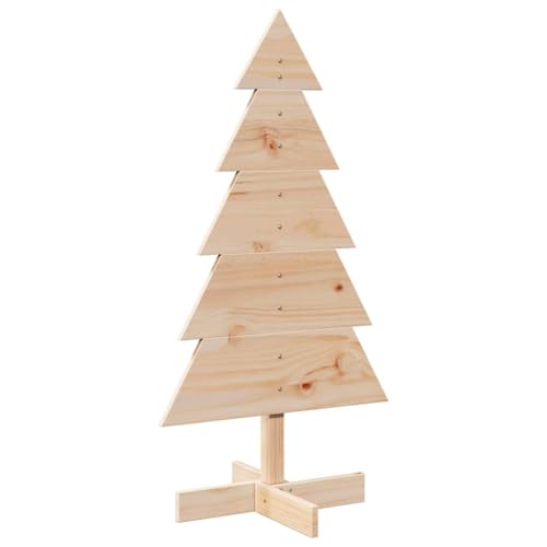 Tidyard Weihnachtsbaum,Tannenbaum Holz zum Schmücken,Christbaum Holzbaum DIY Weihnachten Dekoration, Dekobaum Weihnachtsdeko, 52 x 40 x 100 cm (L x B x H) Massives Kiefernholz (unbehandelt) von Tidyard