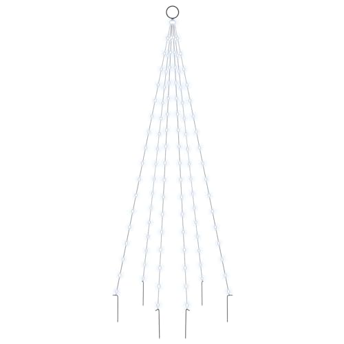 Tidyard Weihnachtsbaum für Fahnenmast,Beleuchtet Lichterkette Christbaum mit 108 LEDs,Tannenbaum Lichterbaum Mit 8-Funktionen-USB Weihnachtsbeleuchtung Weihnachtsdeko 70 x 180 cm (Durchmesser x H) von Tidyard