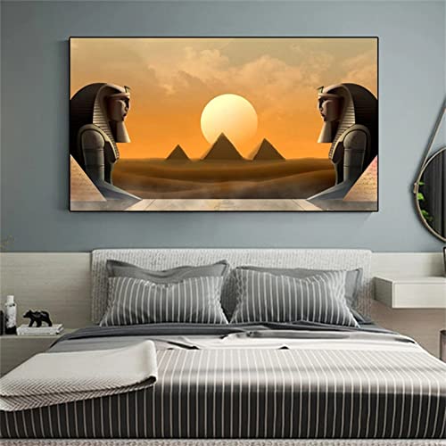 5D Diamond Painting Set Full, Malen Nach Zahlen , Ägyptische Pyramiden, 30x60cm/12x24in Diamond Painting Kinder, Diamant Painting Bilder​Schlafzimmer DIY Cross Stitch Malerei Kits, Deko Wohnzimmer von Tifnuer