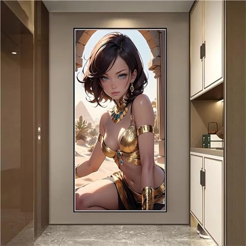 5D Diamond Painting Set Sexy Frauen Diamant Painting Bilder Weihnachten DIY Cross Stickerei Basteln Erwachsene Full Drill Malen Nach Zahlen Diamond Painting Kinder für Home Wand Dekor 40x80cm F-14516 von Tifnuer