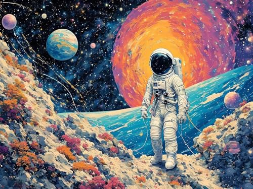 Malen Nach Zahlen Erwachsene Astronaut Szene Malen Nach Zahlen Kinder, DIY Handgemalt Ölgemälde Kit, Mit 3 Pinsel und Hochwertige Acrylfarben Leinwand Basteln, für Home Decor Geschenk 70x90cm w-204 Malen Nach Zahlen Erwachsene Astronaut Szene Malen Nach Zahlen Kinder, DIY Handgemalt Ölgemälde Kit, Mit 3 Pinsel und Hochwertige Acrylfarben Leinwand Basteln, für Home Decor Geschenk 70x90cm w-204 von Tifnuer