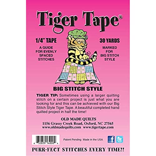 Tiger Tape Großes gefüttertes Nähband, 27,7 m, Weiß von Tiger Tape