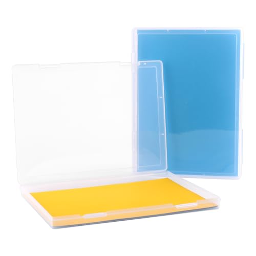 Tikplus Archivbox A4, 2er-Pack Durchsichtige Din-A4-Aufbewahrungsbox for 8.5" x 11" Letter Paper, Tragbare Projektkoffer aus Plastik für Dokumente A4-Papier, Briefe, Sammelalben,30.5X22.3X2.2CM von Tikplus