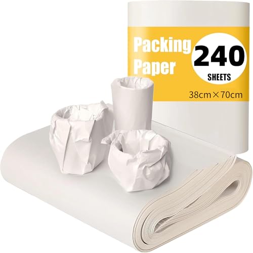 Packpapier, 240 Blatt, 70×38cm, Zeitungspapier Packpapier Zeitungspapier Umzug Papier 60 g/m² wickeln, gemacht für Umzug, Dekoration, Bastelarbeiten, Verpackung & Versand (240 Blatt (38 x 70 cm)) von Tikxlafe