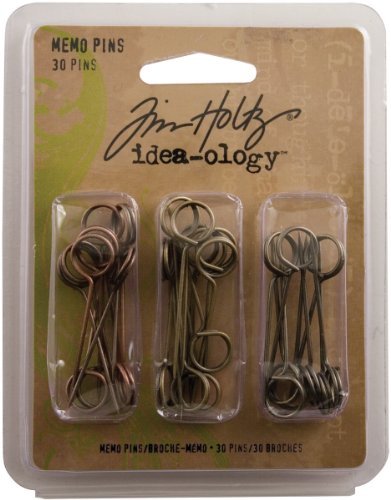 Tim Holtz idea-ology Memo Pins, 30 Stück, braun von Tim Holtz Idea-ology